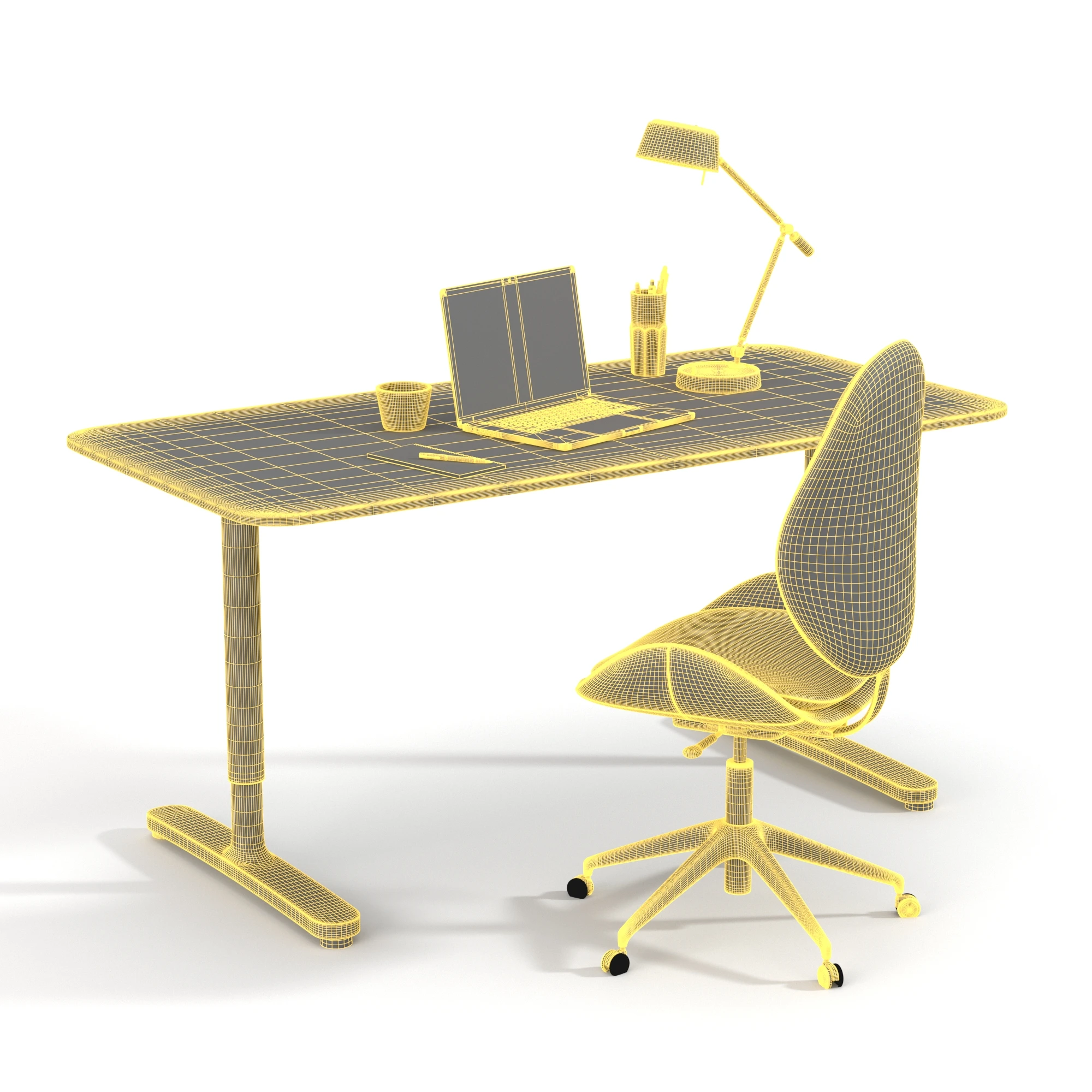 Office Set 04 3D Model_07